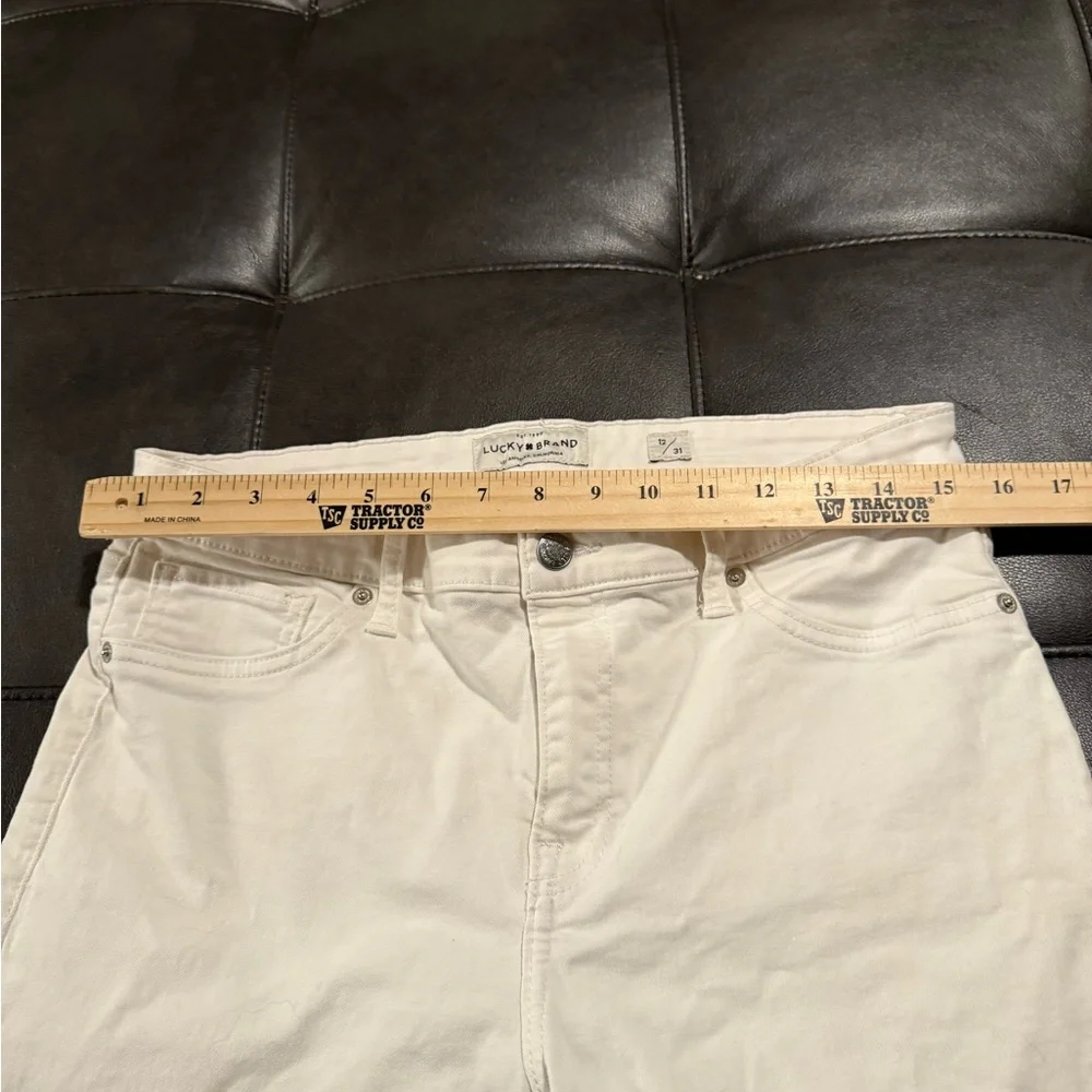 Lucky Ava Skinny white cotton jeans women’s size 12 measurements in pictures - Picture 7 of 12